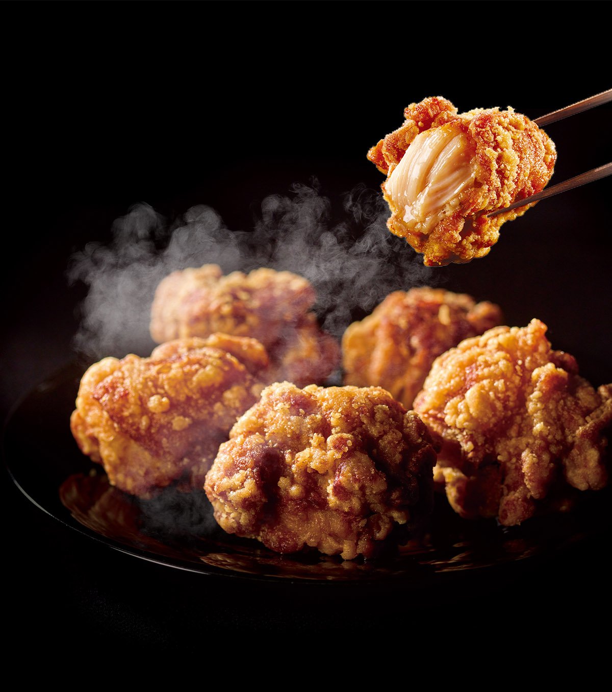 AJ Karaage Chicken Bun professional product photo ready to upload to shopify