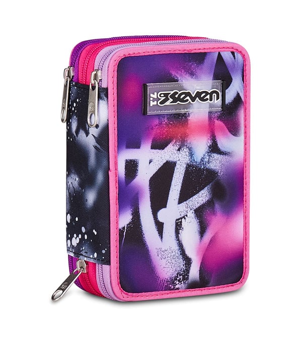 Astuccio 3 Zip Seven Buzzy Note Girl professional product photo ready to upload to shopify