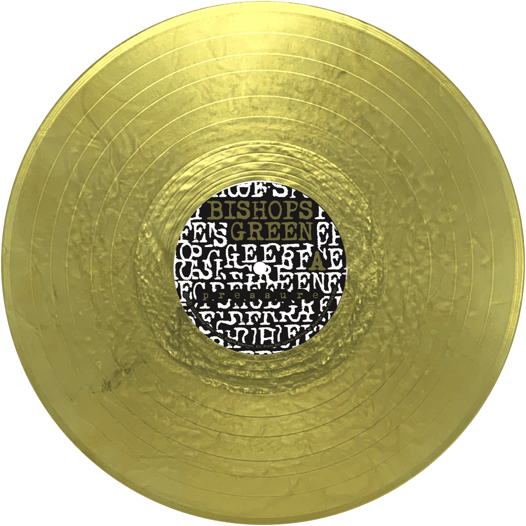 Bishops Green - Pressure Gold Nugget Vinyl LP professional product photo ready to upload to shopify