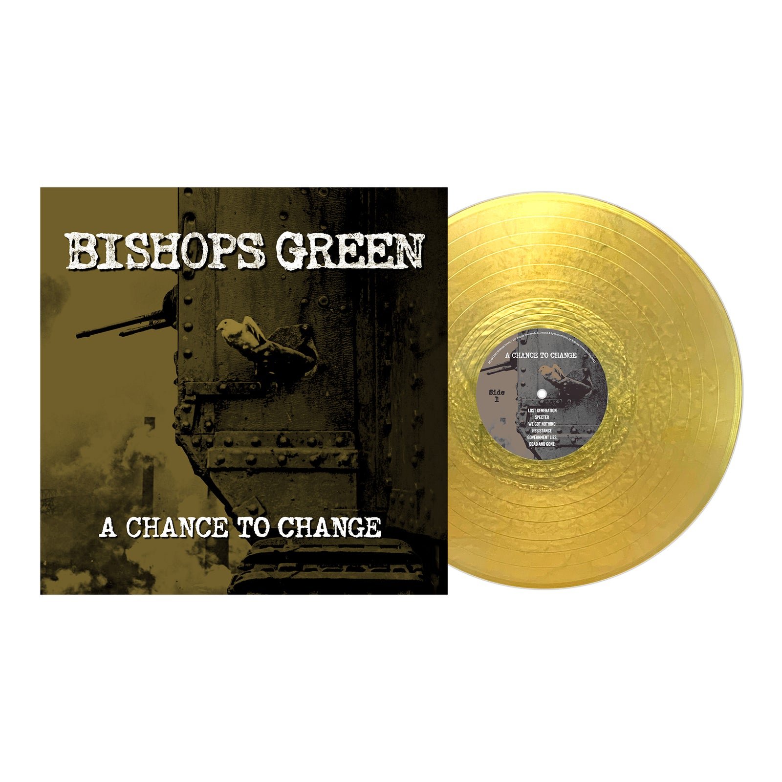 Bishops Green - Pressure Gold Nugget Vinyl LP professional product photo ready to upload to shopify