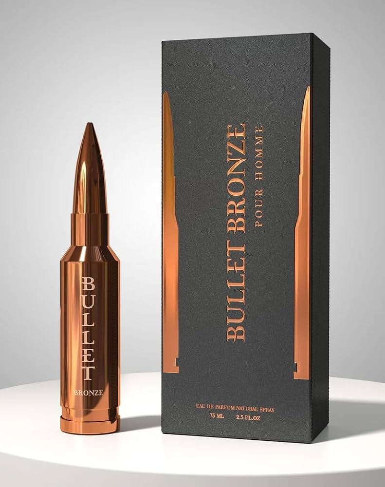 Bullet Bronze 2.5 EDT professional product photo ready to upload to shopify