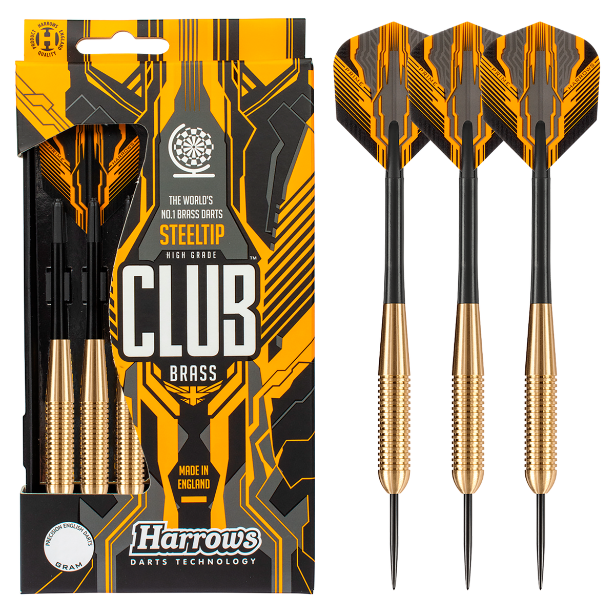 Darts Club 19 gr Brass professional product photo ready to upload to shopify