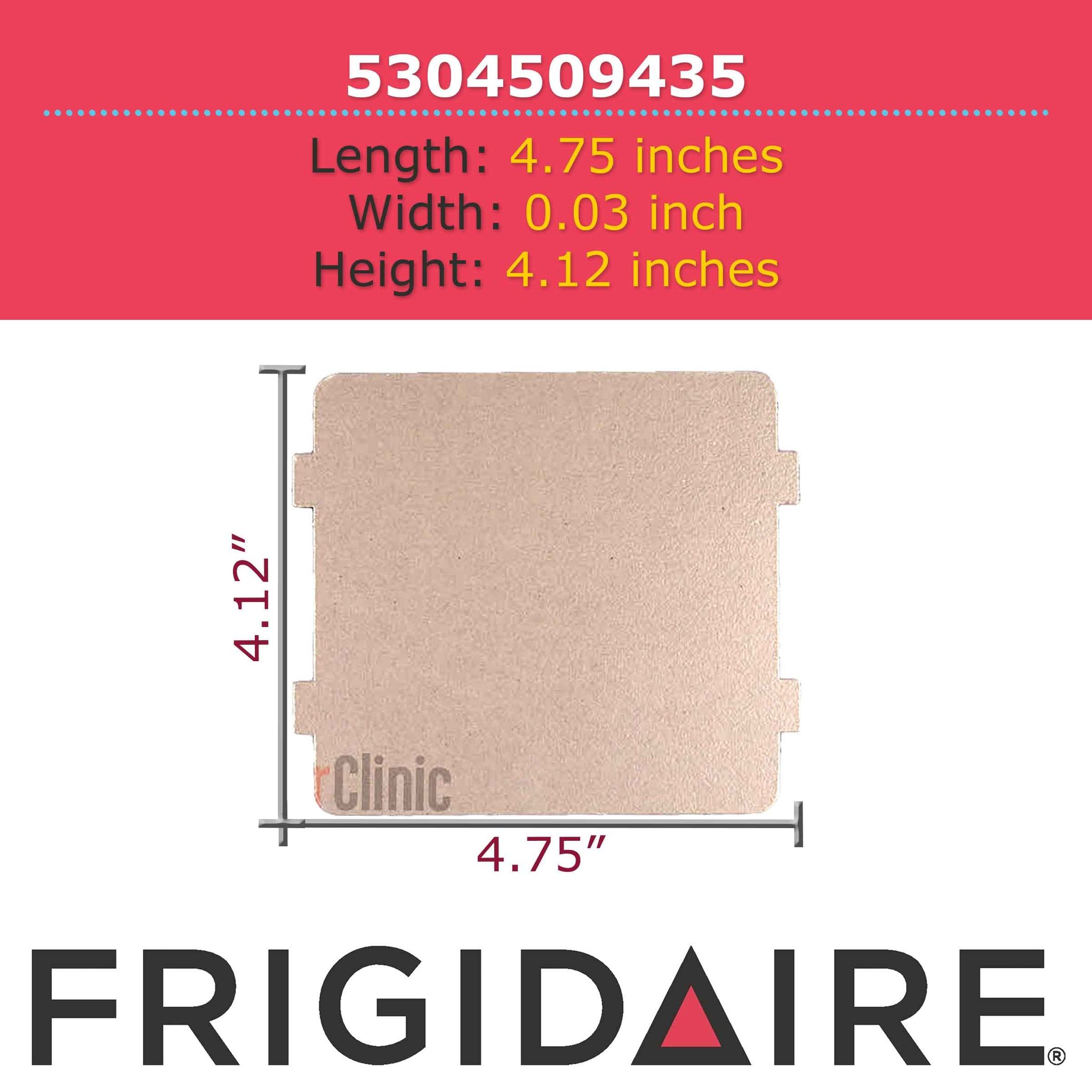 Frigidaire Microwave Waveguide Cover professional product photo ready to upload to shopify