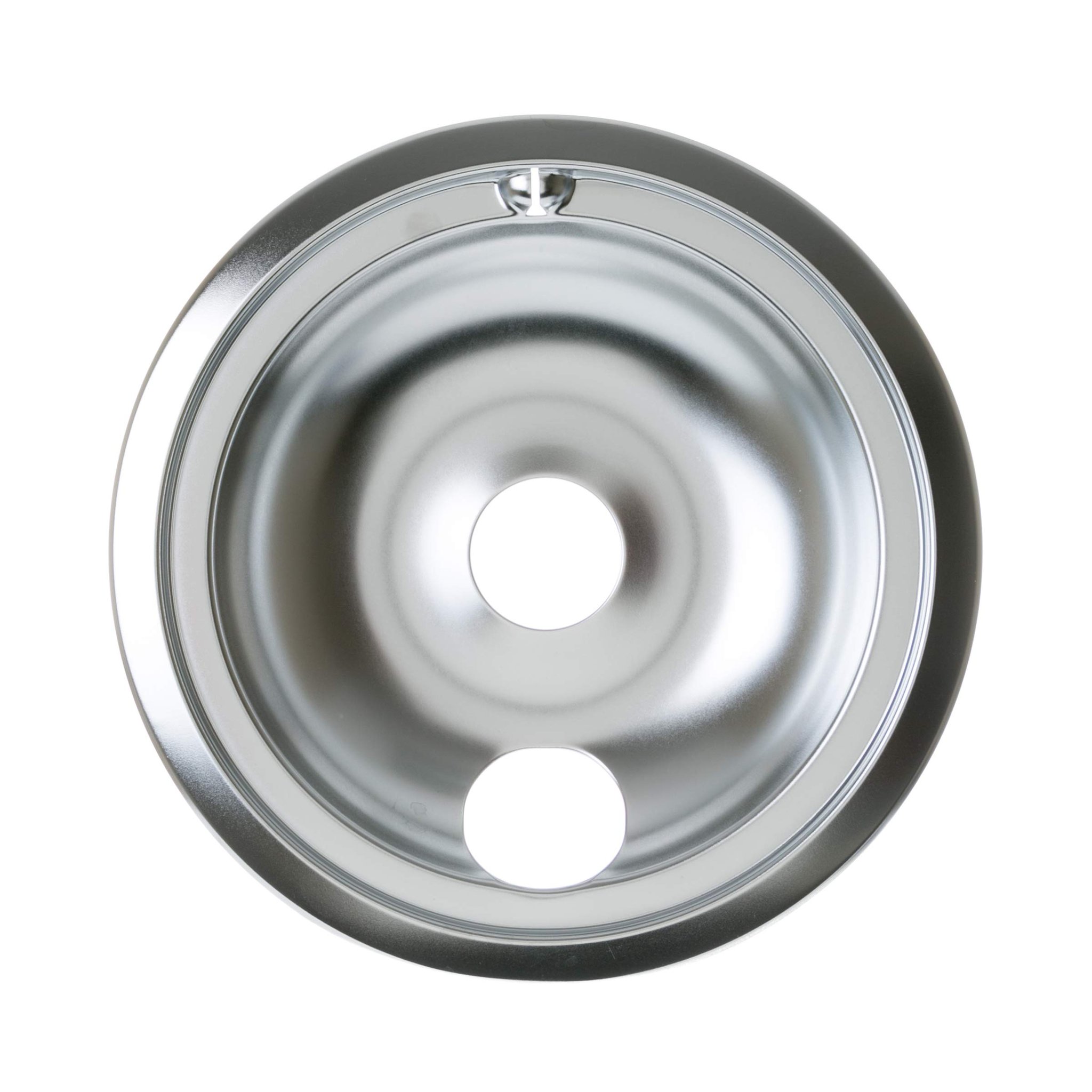 GE 8 Inch Chrome Burner Bowl professional product photo ready to upload to shopify