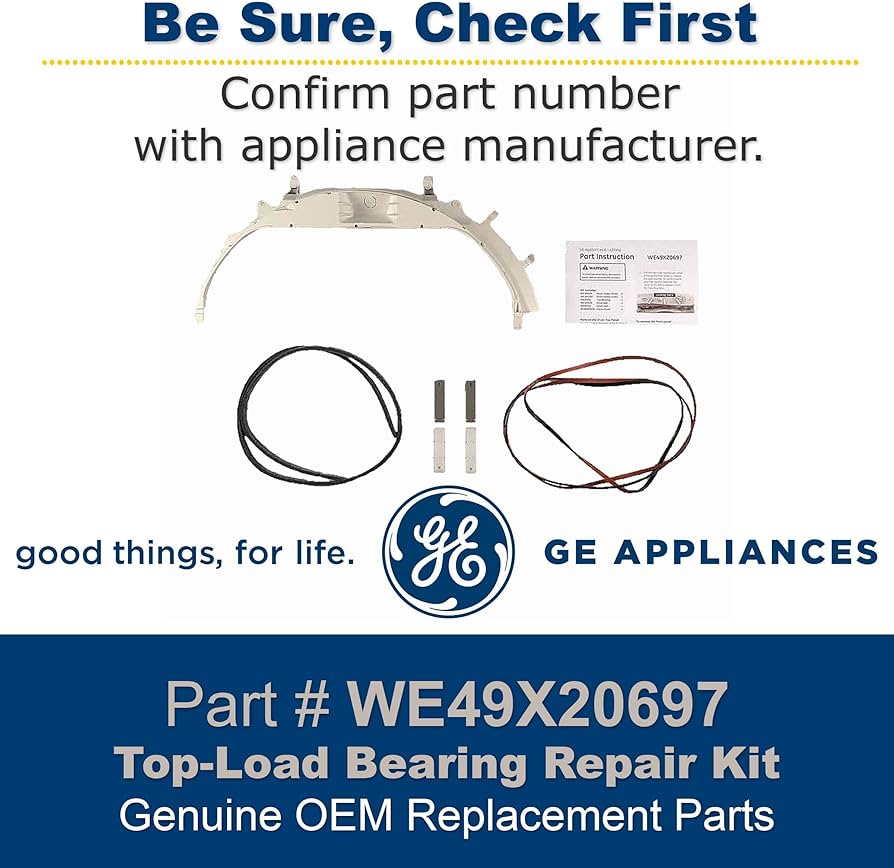 GE Dryer Bearing Repair Kit - Top Load professional product photo ready to upload to shopify