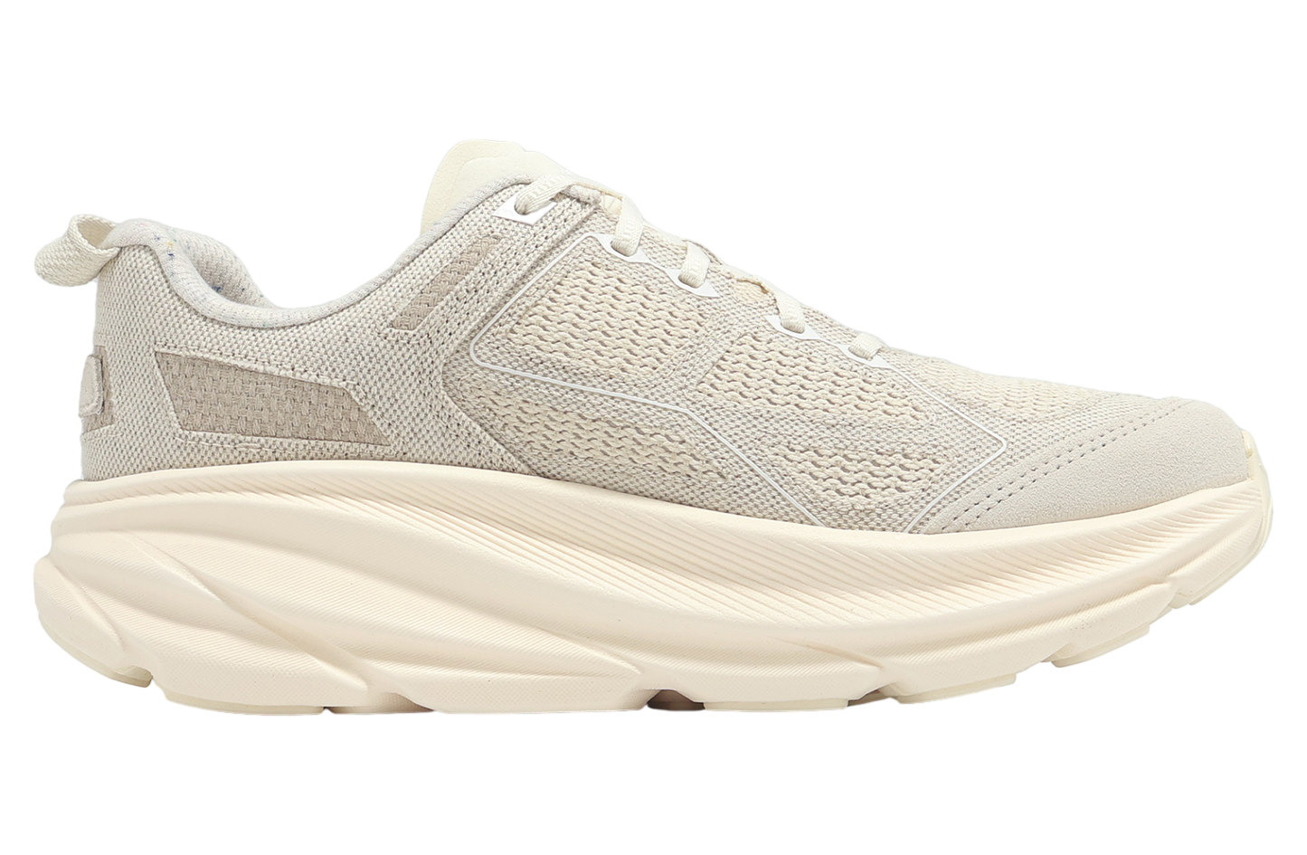 Hoka Clifton 9 White professional product photo ready to upload to shopify