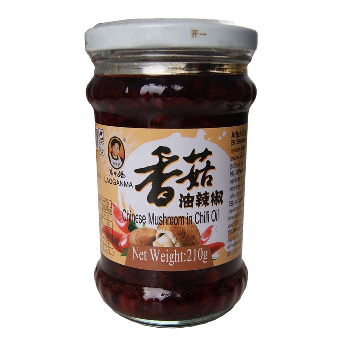 Lao Gan Ma Chinese Mushrooms In Chilli Oil 210g product photo