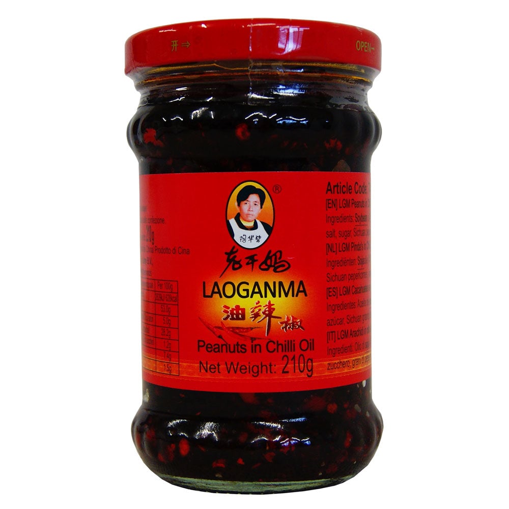 Lao Gan Ma Peanuts in Chilli Oil 275g professional product photo ready to upload to shopify