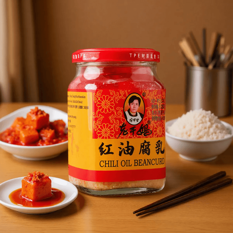 Lao Gan Ma Preserved Bean Curd In Chilli Oil 260g professional product photo ready to upload to shopify