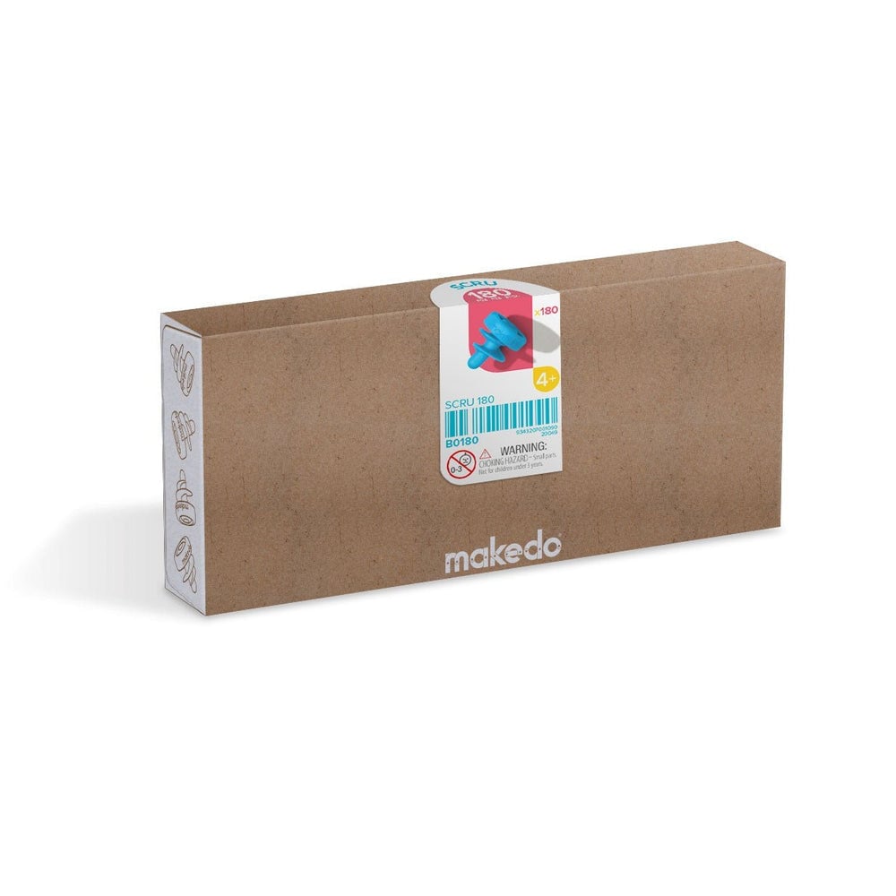 Makedo Scru 180pce professional product photo ready to upload to shopify