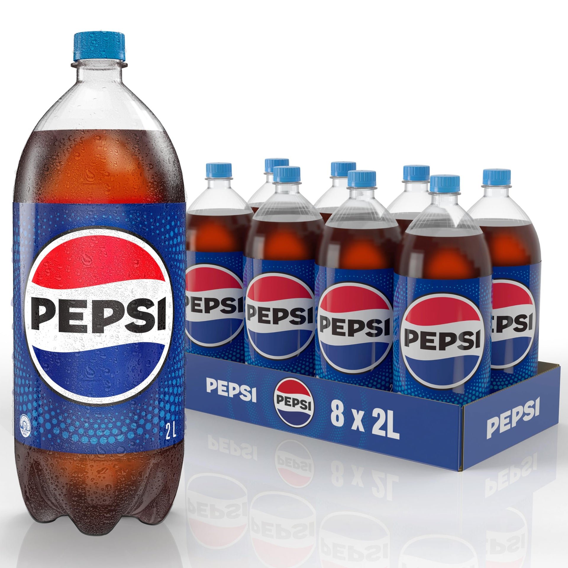 Pepsi Regular 2L professional product photo ready to upload to shopify