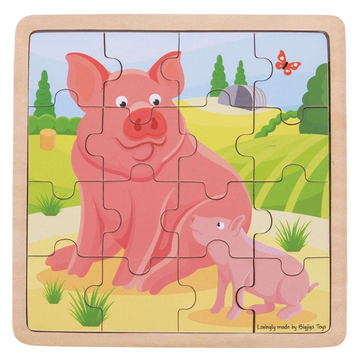 Pig and Piglet Puzzle professional product photo ready to upload to shopify