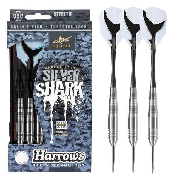 Silver Shark 23gr dart professional product photo ready to upload to shopify