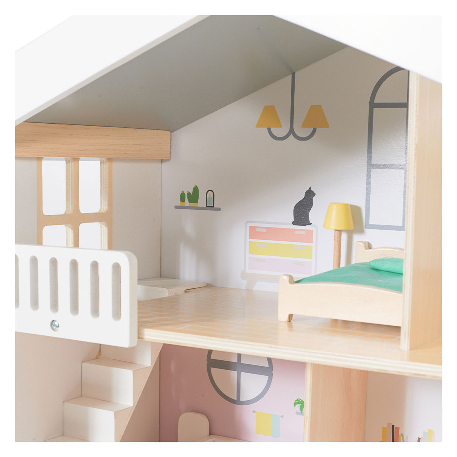 Villa Houten Poppenhuis 28dlg professional product photo ready to upload to shopify