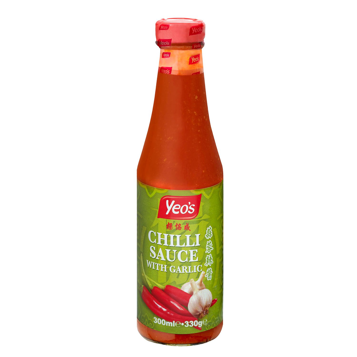 Yeo's Chilli Sauce With Garlic 330g professional product photo ready to upload to shopify