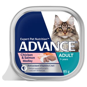 ADVANCE Adult 1+ Years Wet Cat Food Chicken & Salmon Medley product photo