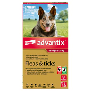 ADVANTIX Flea and Tick Treatment for Dogs 10-25 kg product photo