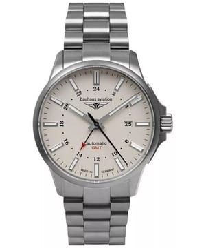 Bauhaus 2868M-5 Aviation Automatisch Titanium GMT Herenhorloge 42mm product photo