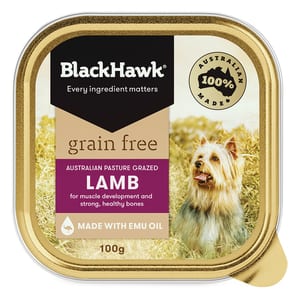 Black Hawk Grain Free Adult Lamb Wet Dog Food 100g 9 Pack product photo