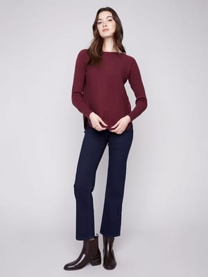 Charlie B Round Hem Sweater product photo