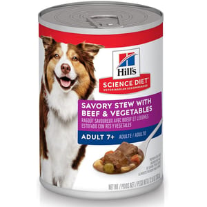 Hill's Science Diet Dog Adult 7+ Savory Stew Beef Veg Wet Food product photo