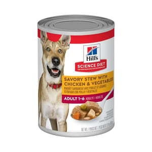 Hill's Science Diet Dog Adult Savory Stew Chicken Veg Wet Food product photo