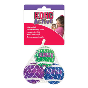 KONG Cat Tennis Balls With Bells product photo
