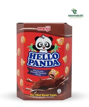 Meiji Hello Panda Biscuits with Chocolate Filling 260g product photo