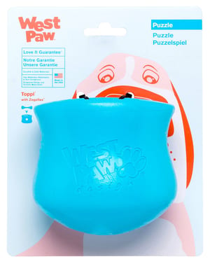 West Paw Toppl Puzzle Toy Small Aqua product photo