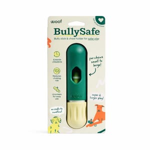 WOOF Dog BullySafe Bully Stick & Pizzle Chew Holder Treats product photo