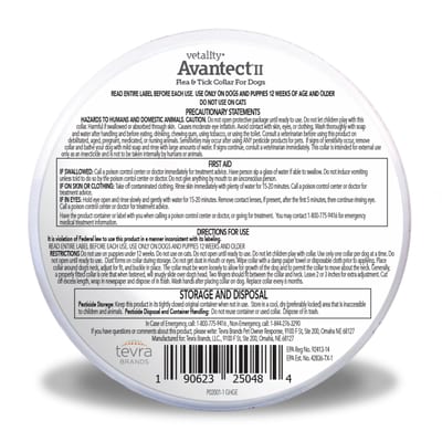 Avantect II Flea & Tick Collar for Dogs Fits Necks up to 23" product photo
