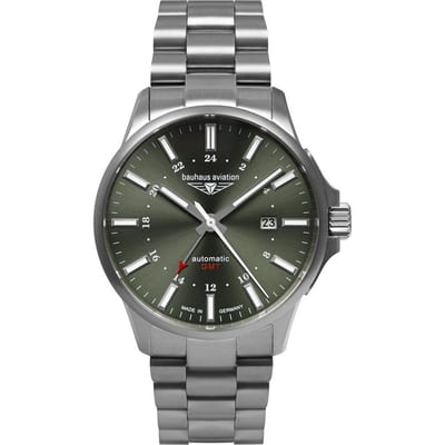 Bauhaus Aviation Automatisch Titanium GMT Herenhorloge 42mm product photo