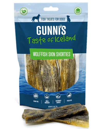 GUNNI'S DOG WOLFFISH SKIN SHORTIES 2.5OZ product photo
