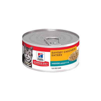 HILLS SCIENCE DIET Cat Indoor Savory Chicken Entree Canned Food product photo