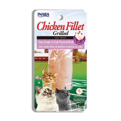INABA Grilled Chicken Extra Tender Fillet in Crab Broth product photo