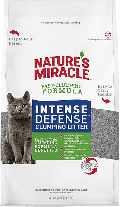 Nature's Miracle Intense Defense Fragrance Free Clumping Litter 20lb product photo