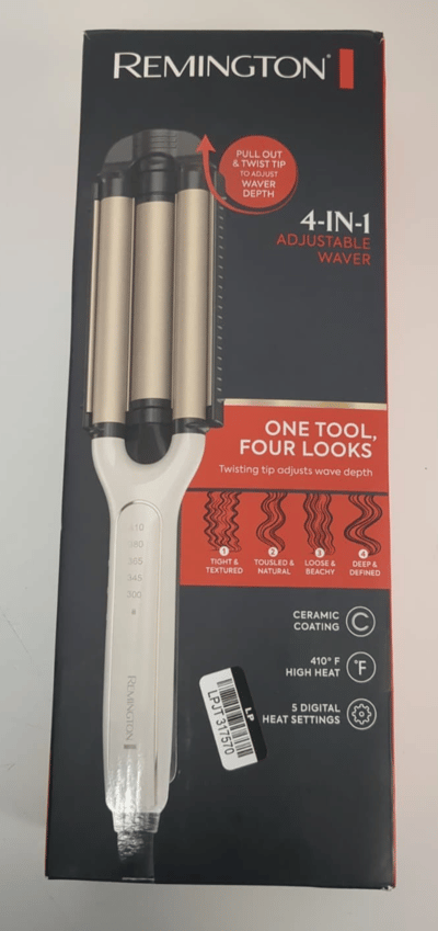 Remington Pro 4-in-1 Adjustable Waver Ceramic Electric 410°F 5 Heat Settings product photo