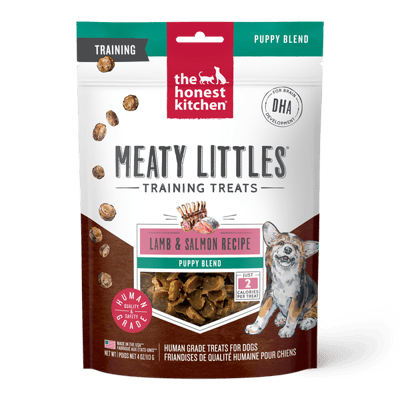 THE HONEST KITCHEN Dog Lamb & Salmon Puppy Meaty Littles Treats 4 oz product photo