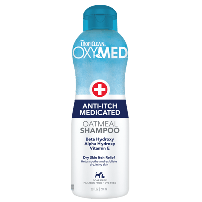 TropiClean OxyMed Anti-Itch Medicated Shampoo 20 oz product photo