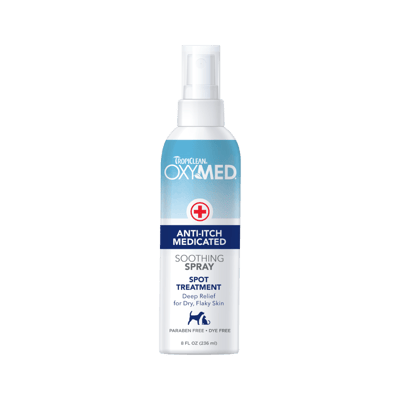 TROPICLEAN OxyMed Medicated Anti-itch Spray 8 oz product photo