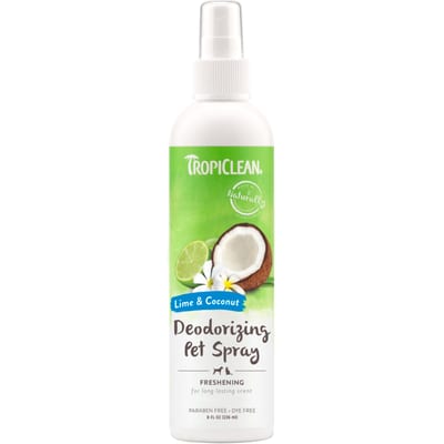 TROPICLEAN Lime & Coconut Deodorizing Pet Spray 8 oz product photo
