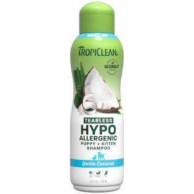 TROPICLEAN Puppy & Kitten Hypoallergenic Shampoo 20 oz product photo