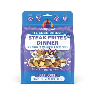 WERUVA Dog Freeze-Dried Steak Frites Dinner 5.5oz product photo
