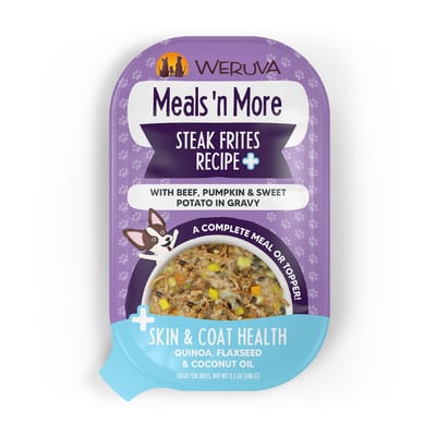 WERUVA Dog Meals N' More Steak Frites Recipe Plus 3.5oz product photo