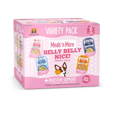 Weruva Meals 'n More Belly Belly Nice! Variety Pack Wet Dog Food, 3.5 Oz., Count of 10 product photo