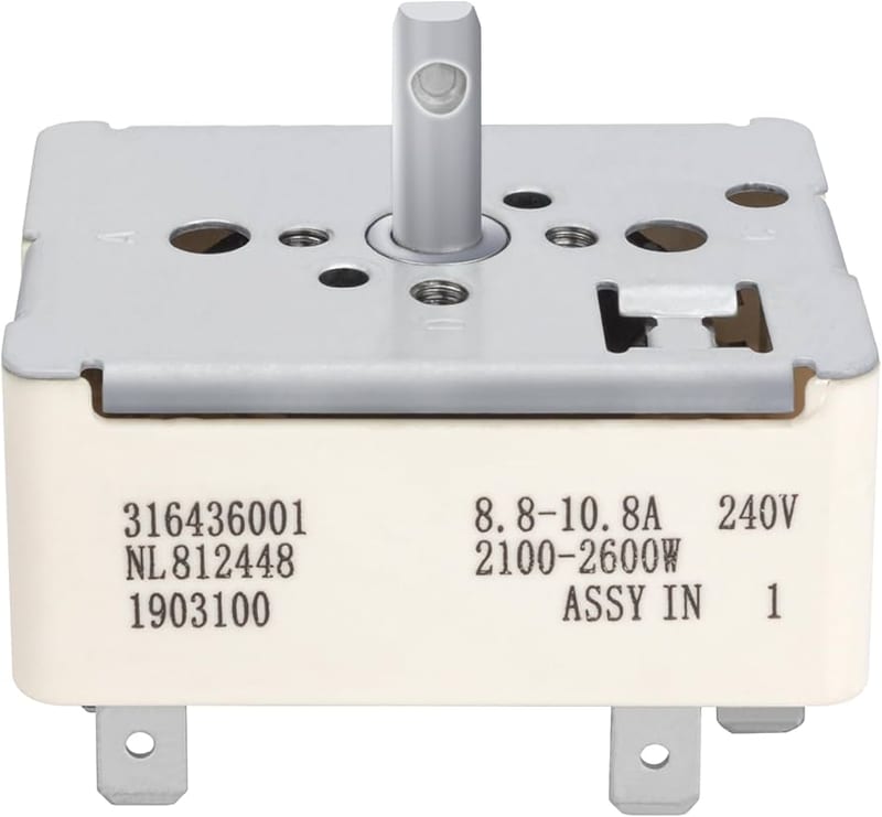 Frigidaire Range Surface Element Switch professional product photo ready to upload to shopify