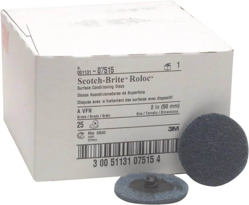 3M Blue Roloc Discs Box 25 professional product photo ready to upload to shopify