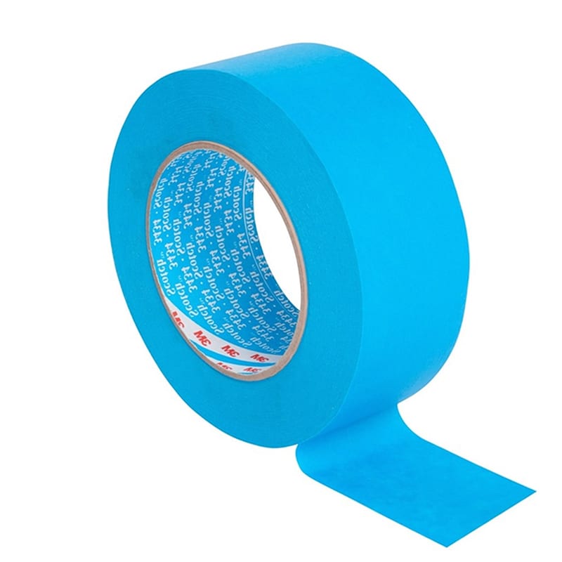 3M Box 50mm Blue Masking Tape professional product photo ready to upload to shopify