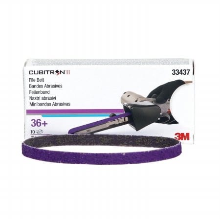 3M P36 10mm Cubitron Belts professional product photo ready to upload to shopify