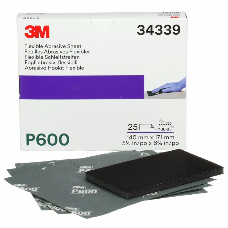 3M P600 Abrasive Hand Sheets professional product photo ready to upload to shopify